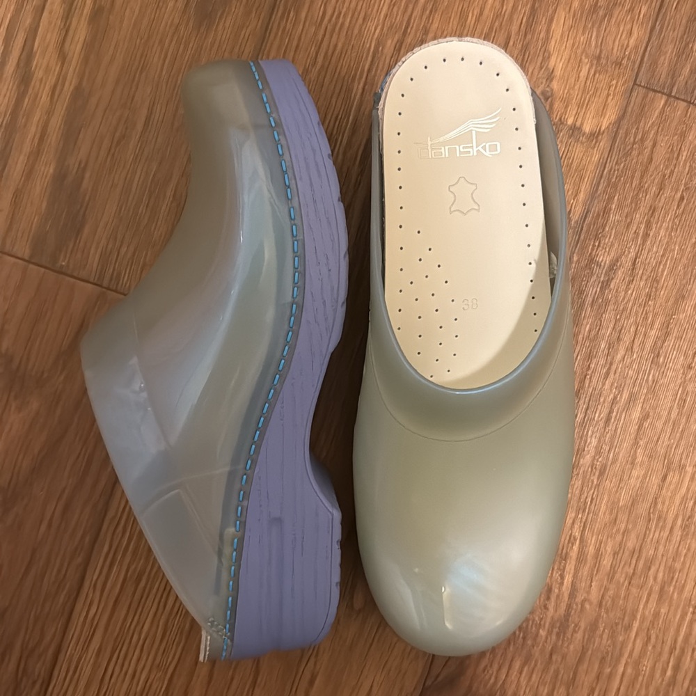 Dansko translucent clogs